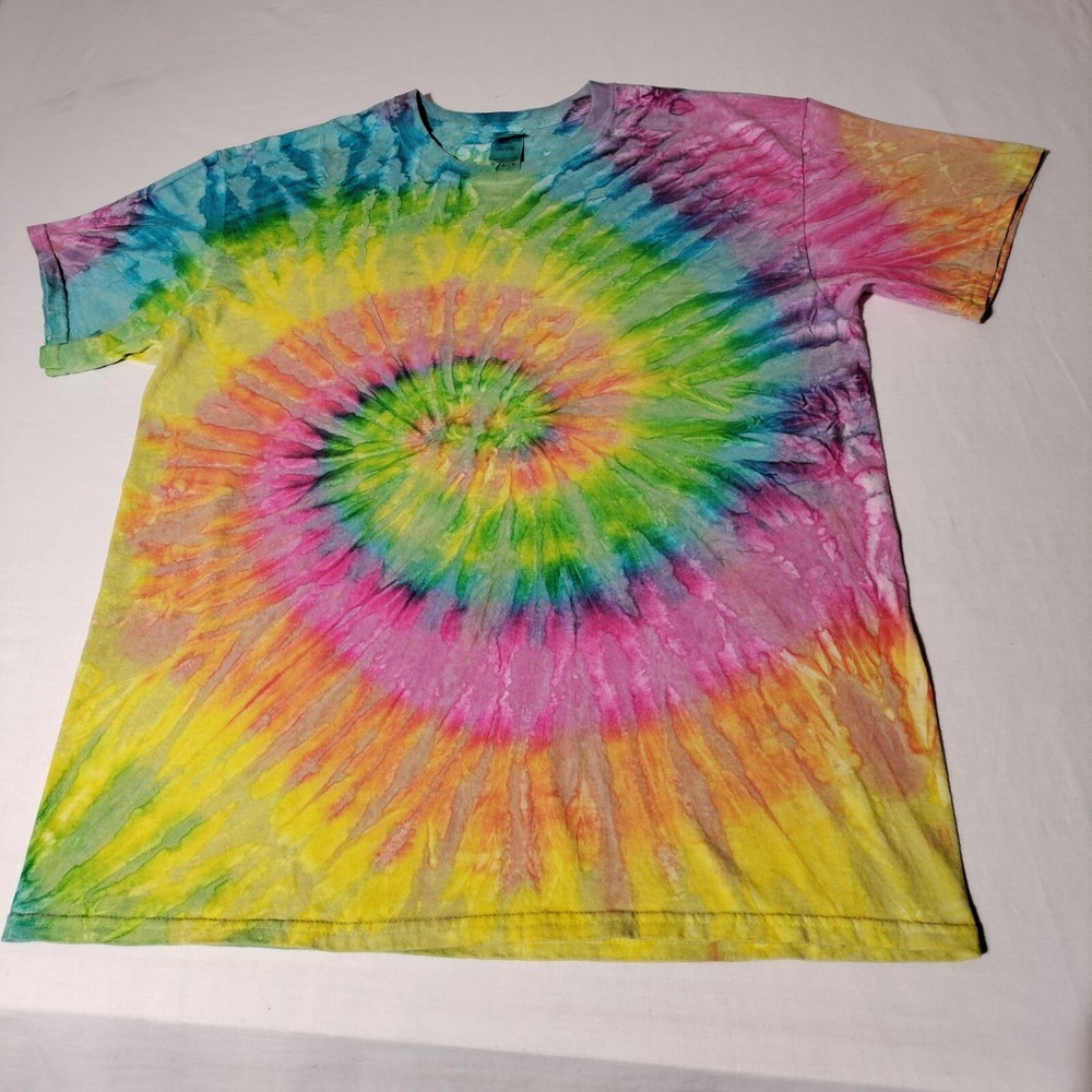 ColorTone Tie Dye Shirt Large Short Sleeve Multicolor Beautiful